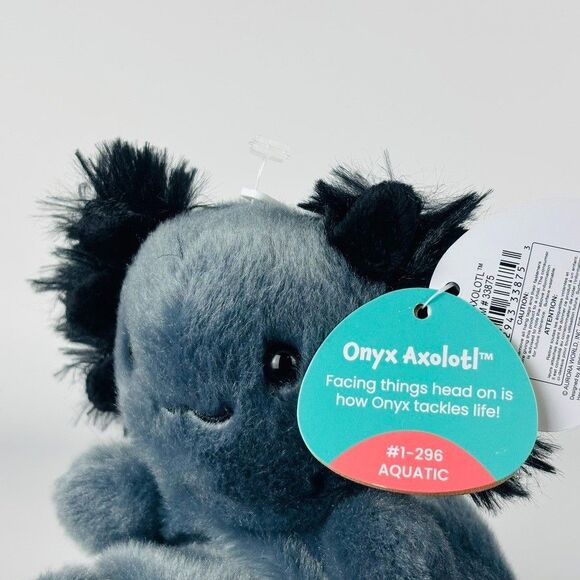 Aurora World Plush - Palm Pals - Onyx the Axolotl (5 inch) - Stuffed Plush - Picture 6 of 6